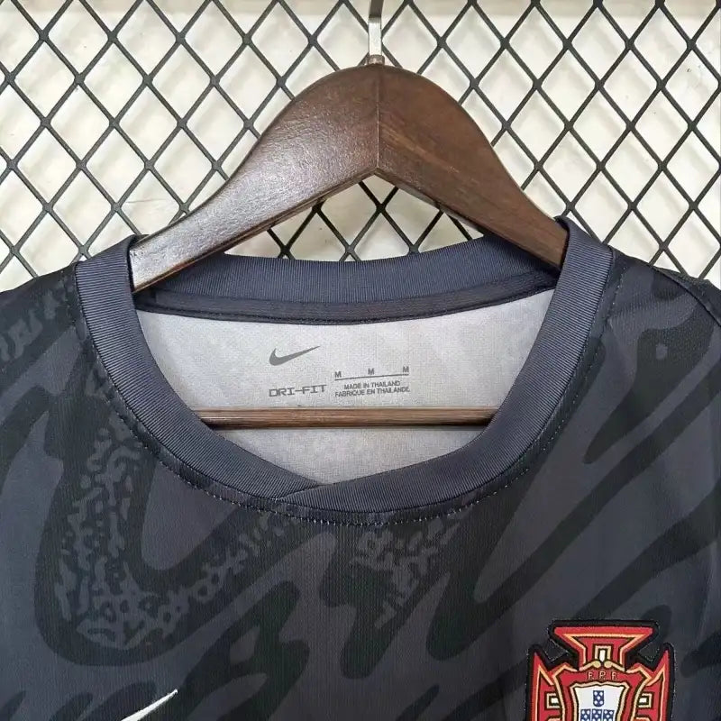 Camiseta Clásica Portugal Portero Negra 2024
