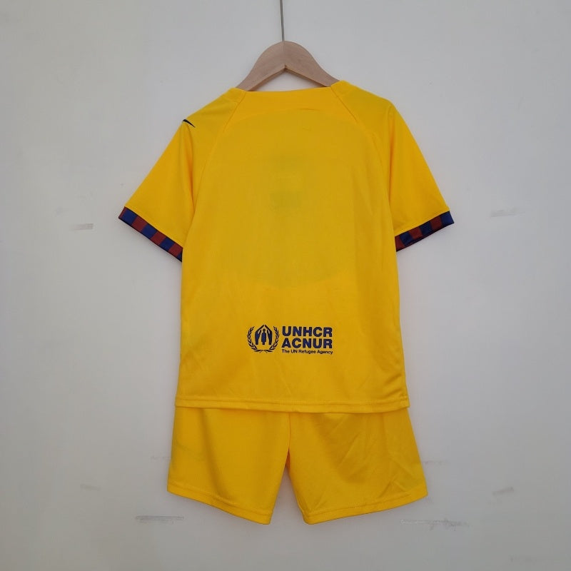 Equipación Infantil Clásica FC Barcelona Visitante (4ª) 2023-24