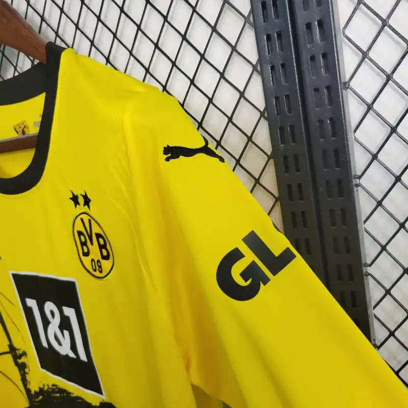 Camiseta Clásica Borussia Dortmund Manga Larga 2023-24