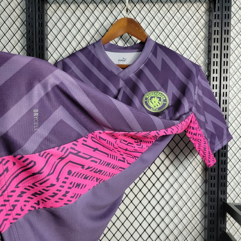 Camiseta Clásica Manchester City FC Portero Morada 2023-24