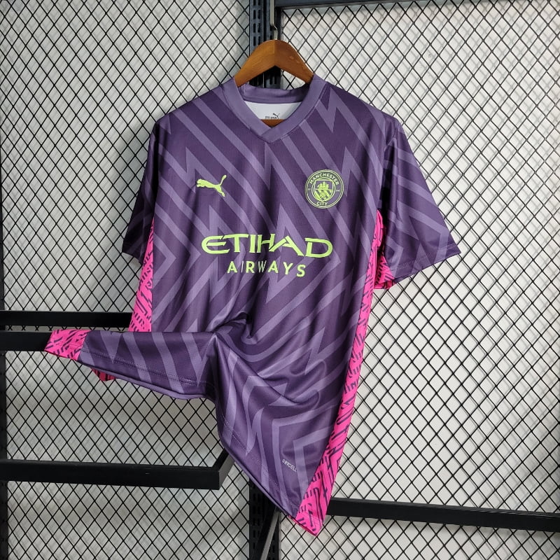 Camiseta Clásica Manchester City FC Portero Morada 2023-24