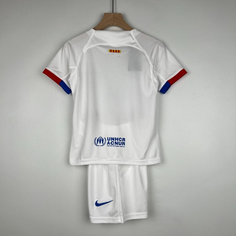 Equipación Infantil Clásica FC Barcelona Visitante 2023-24