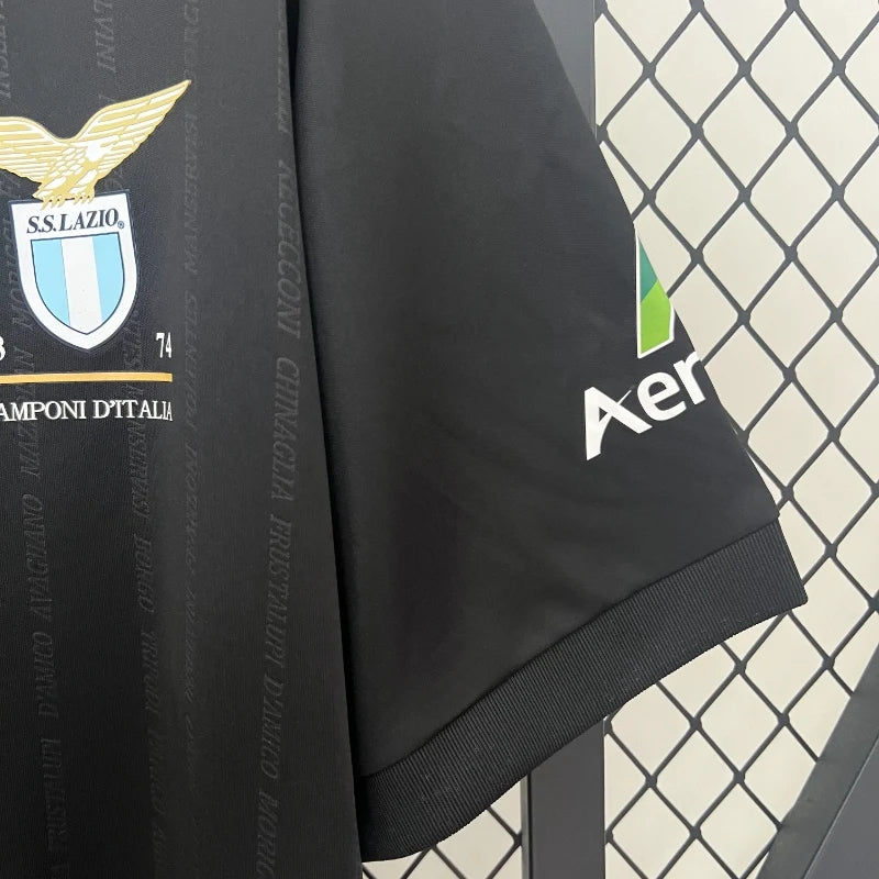 Camiseta Clásica SS Lazio 50 Aniversario Negra 2024-25