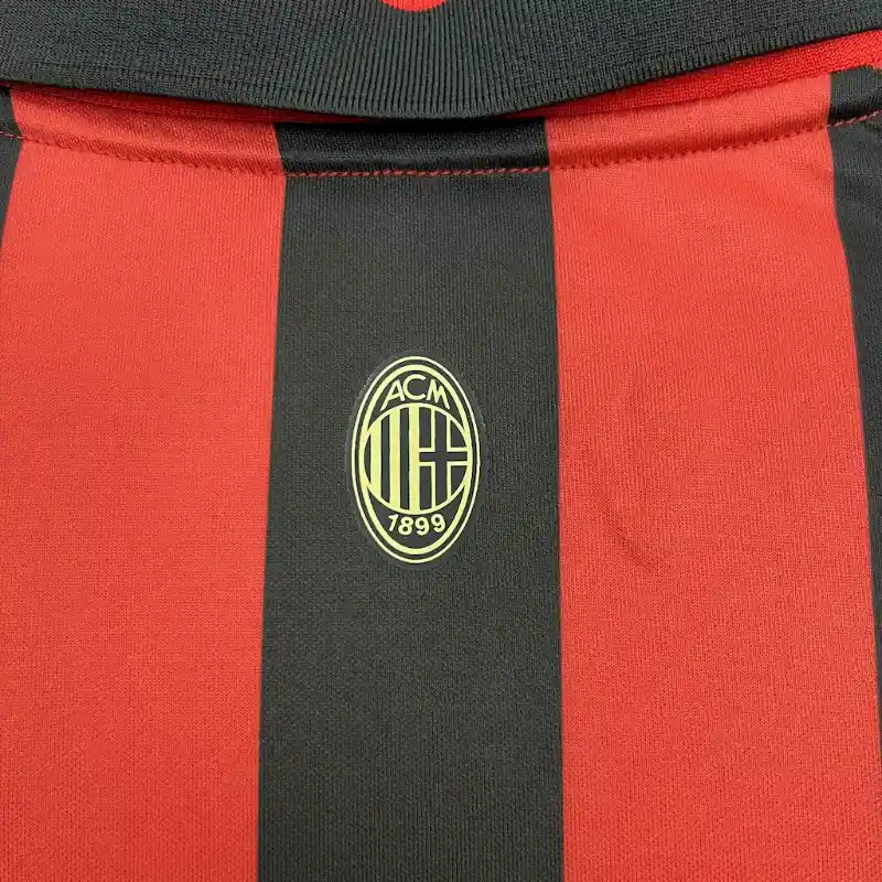 Camiseta Clásica AC Milán 125 Aniversario Manga Larga 2024-25