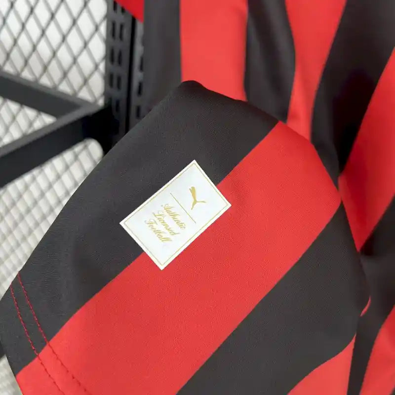 Camiseta Clásica AC Milán 125 Aniversario Manga Larga 2024-25