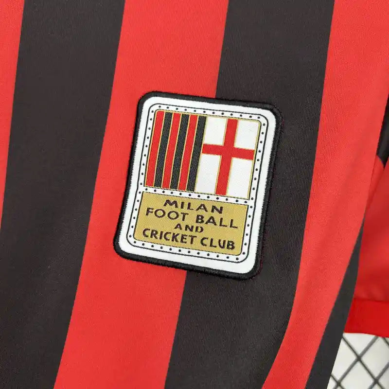 Camiseta Clásica AC Milán 125 Aniversario Manga Larga 2024-25