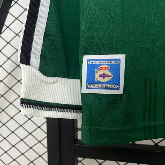 Camiseta Clásica Deportivo de La Coruña Visitante Manga Larga 1999-00