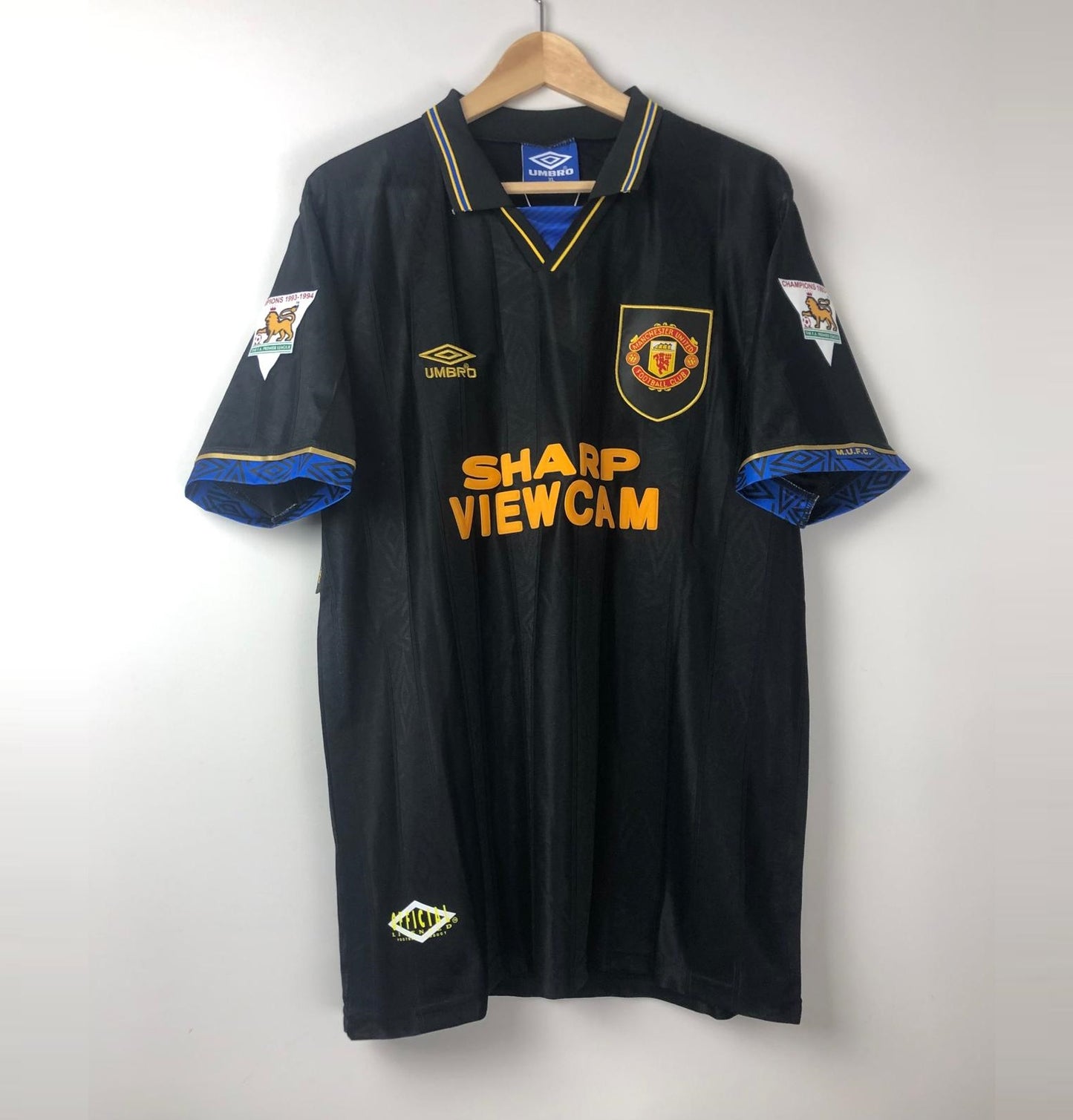 Camiseta Clásica Cantona Manchester United FC Visitante 1993-95