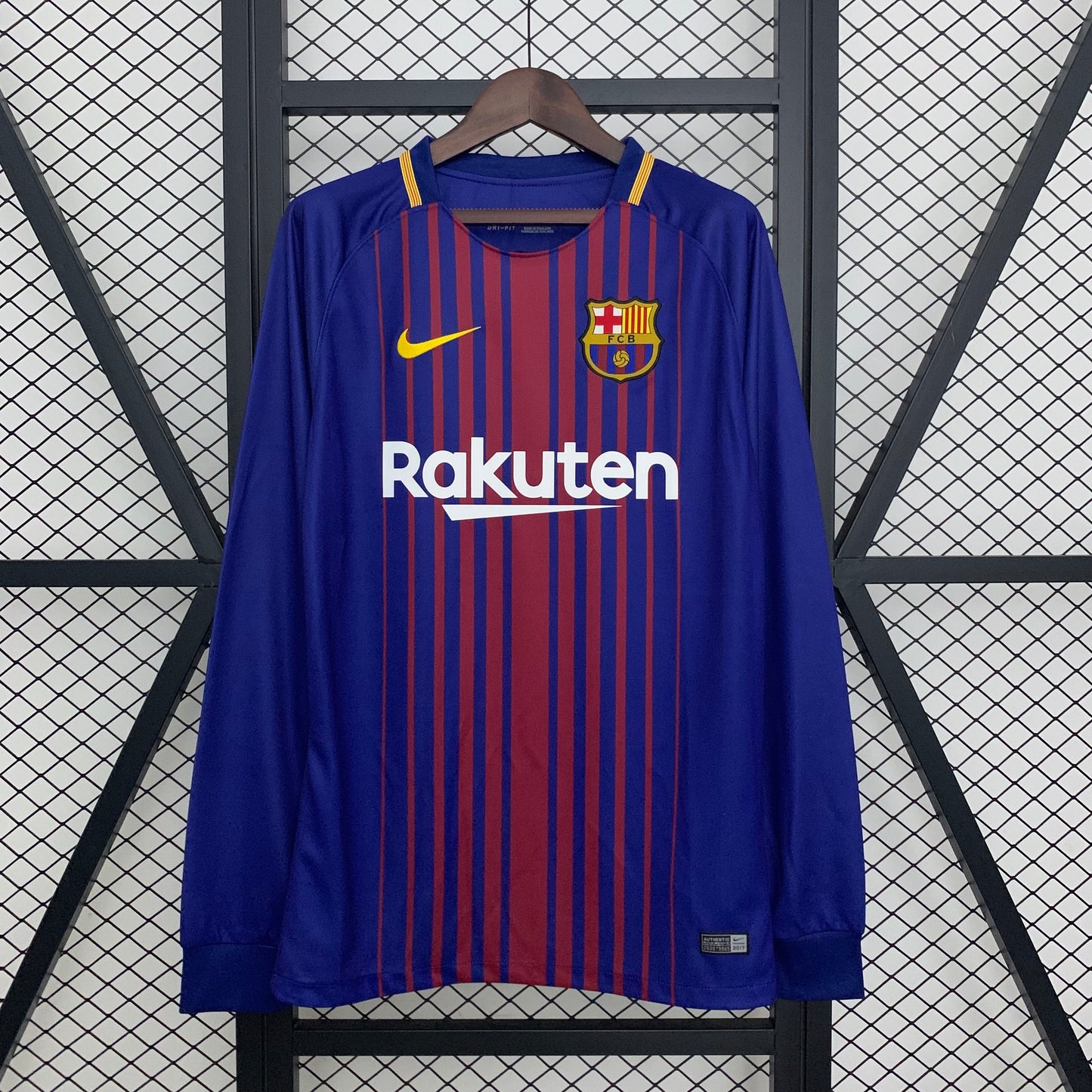 Camiseta Clásica FC Barcelona Manga Larga 2017-18
