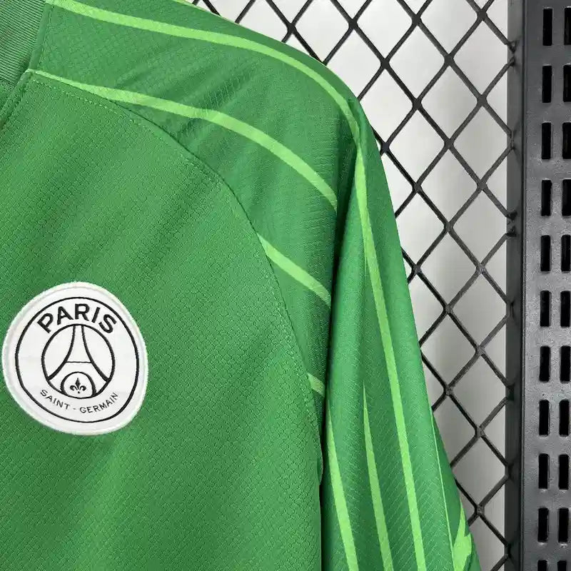Camiseta PSG FC Portero Manga Larga Verde 2025-26