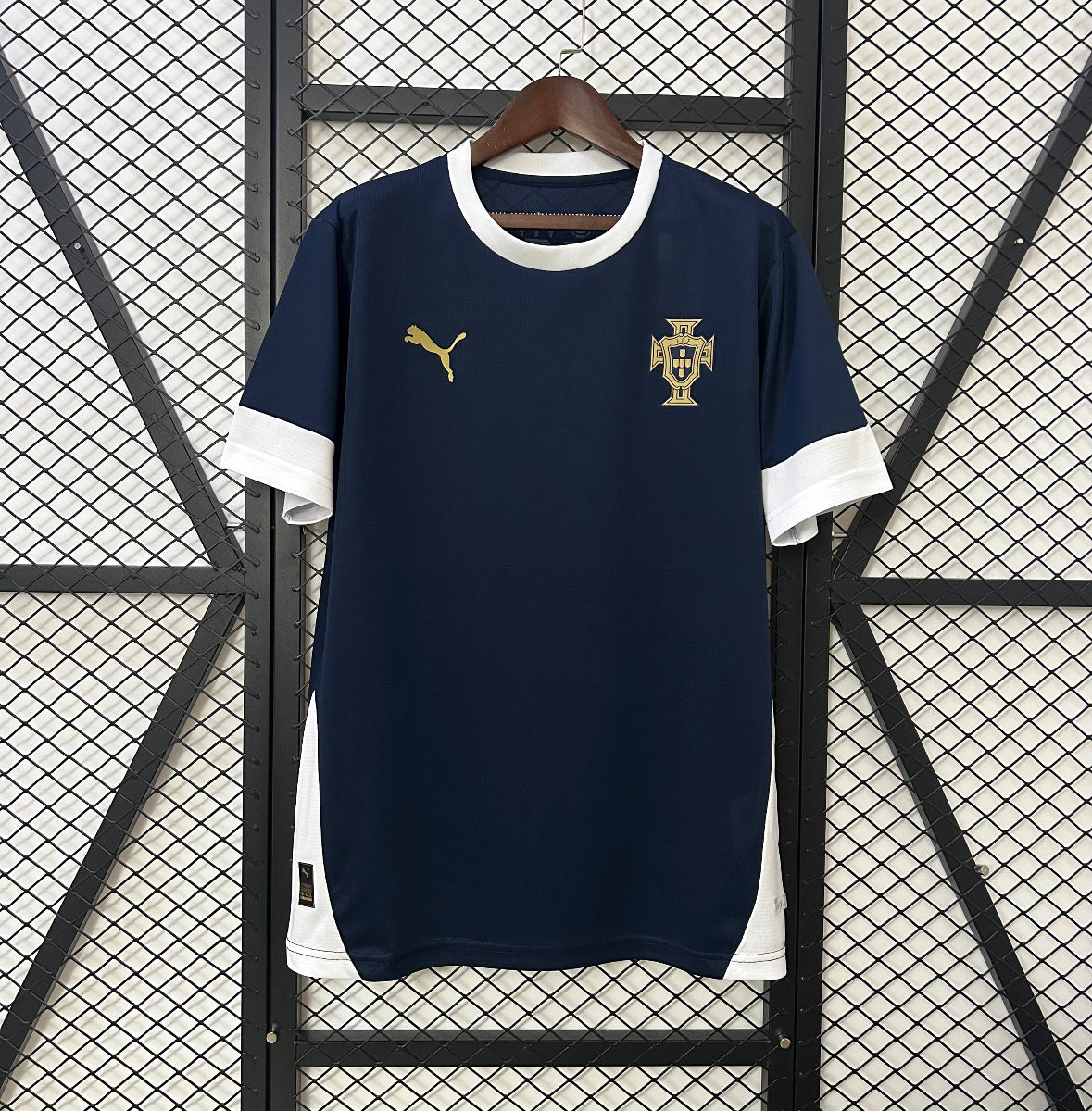 Camiseta Clásica Portugal Entrenamiento Azul Marino 2025