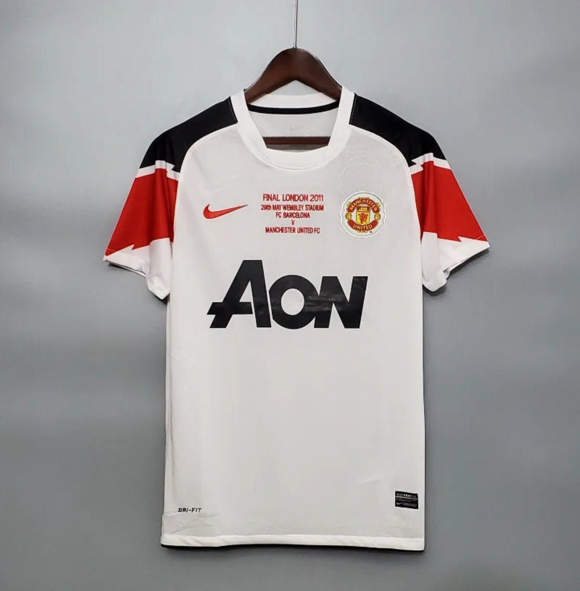 Camiseta Clásica Manchester United FC Visitante Champions League 2010-11