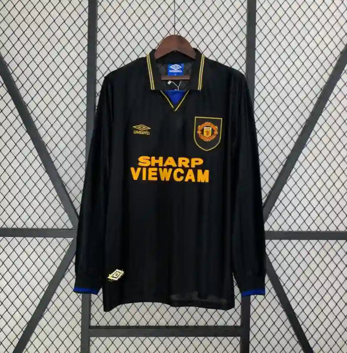 Camiseta Clásica Manchester United FC Visitante Manga Larga 1993-95