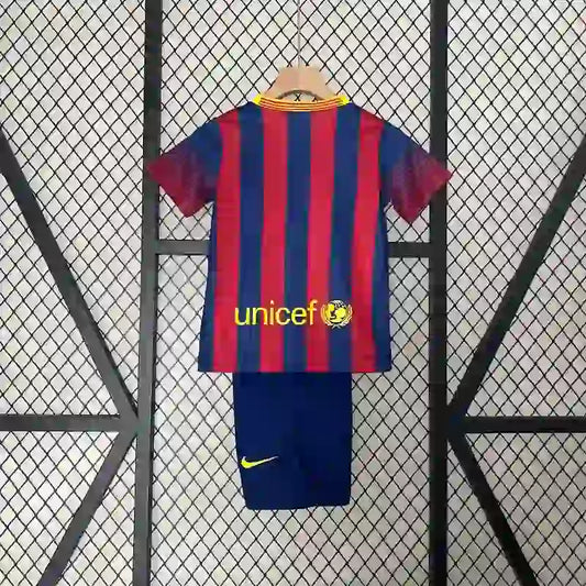 Equipación Infantil Clásica FC Barcelona 2013-14
