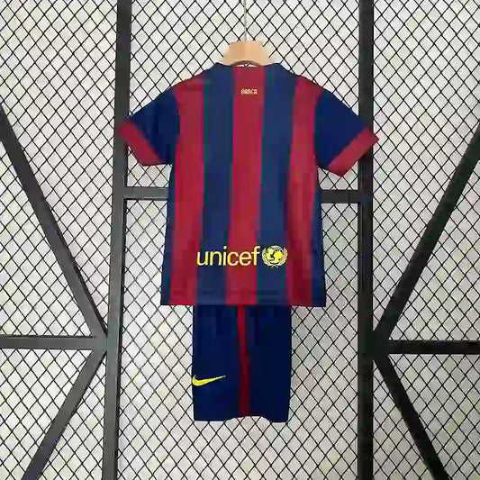Equipación Infantil Clásica FC Barcelona 2014-15