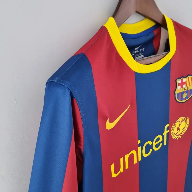 Camiseta Clásica FC Barcelona Manga Larga 2010-11