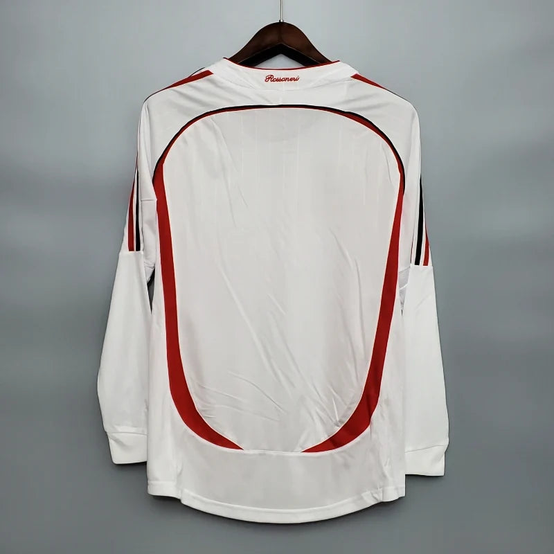 Camiseta Clásica AC Milán Visitante Manga Larga 2006-07