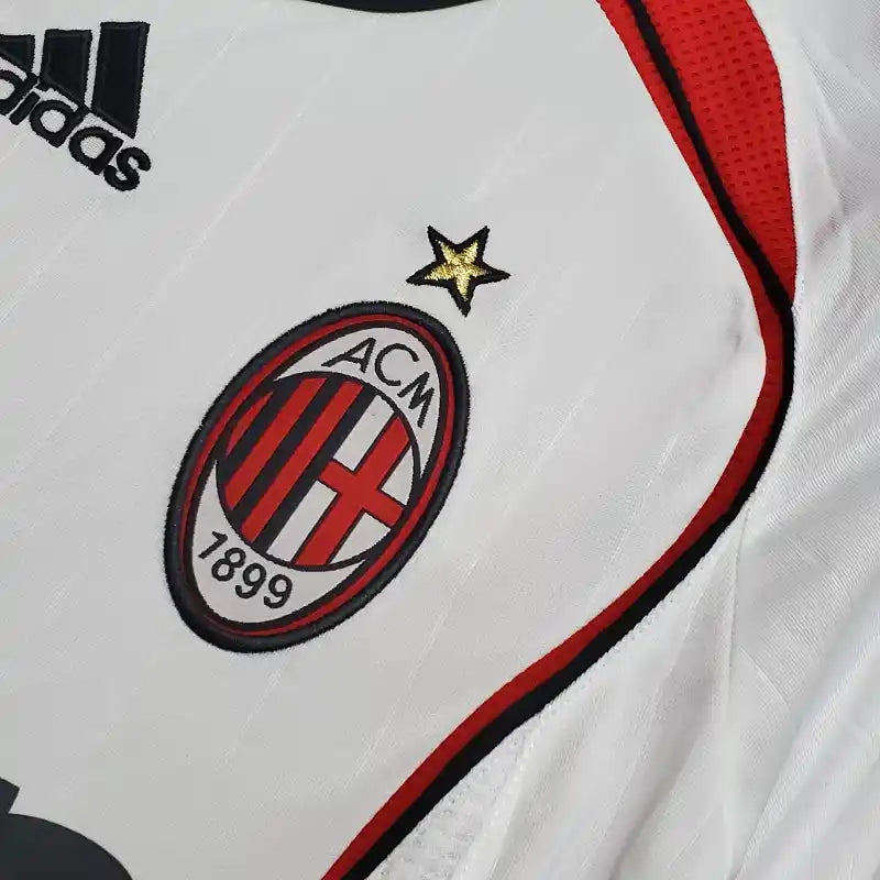 Camiseta Clásica AC Milán Visitante Manga Larga 2006-07