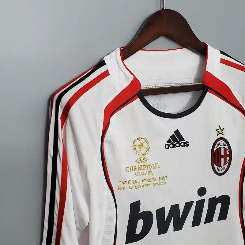 Camiseta Clásica AC Milán Visitante Manga Larga 2006-07
