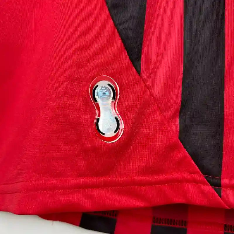 Camiseta Clásica AC Milán Manga Larga 2007-08