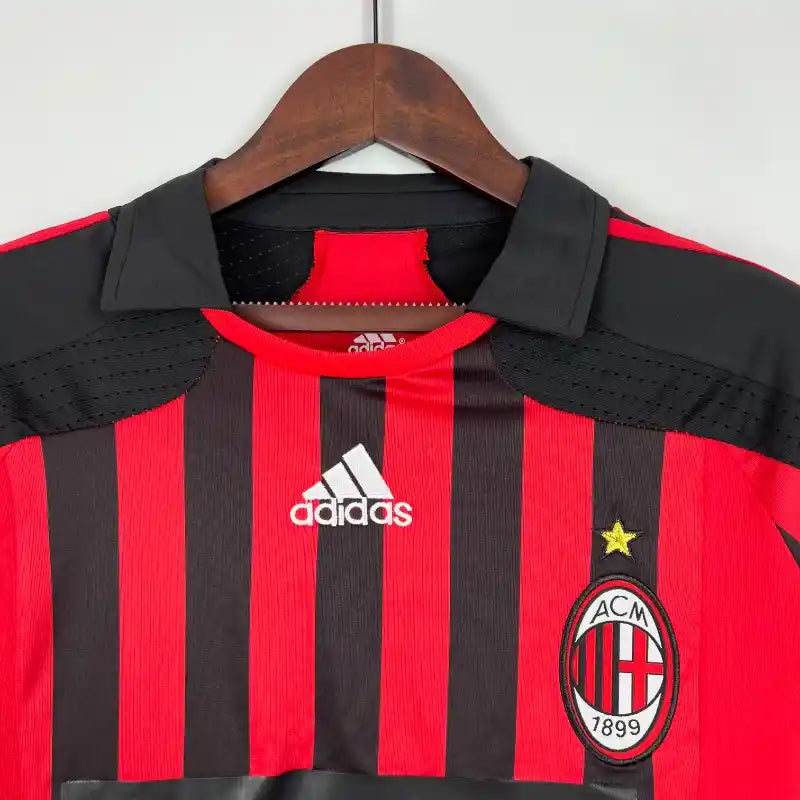 Camiseta Clásica AC Milán Manga Larga 2007-08