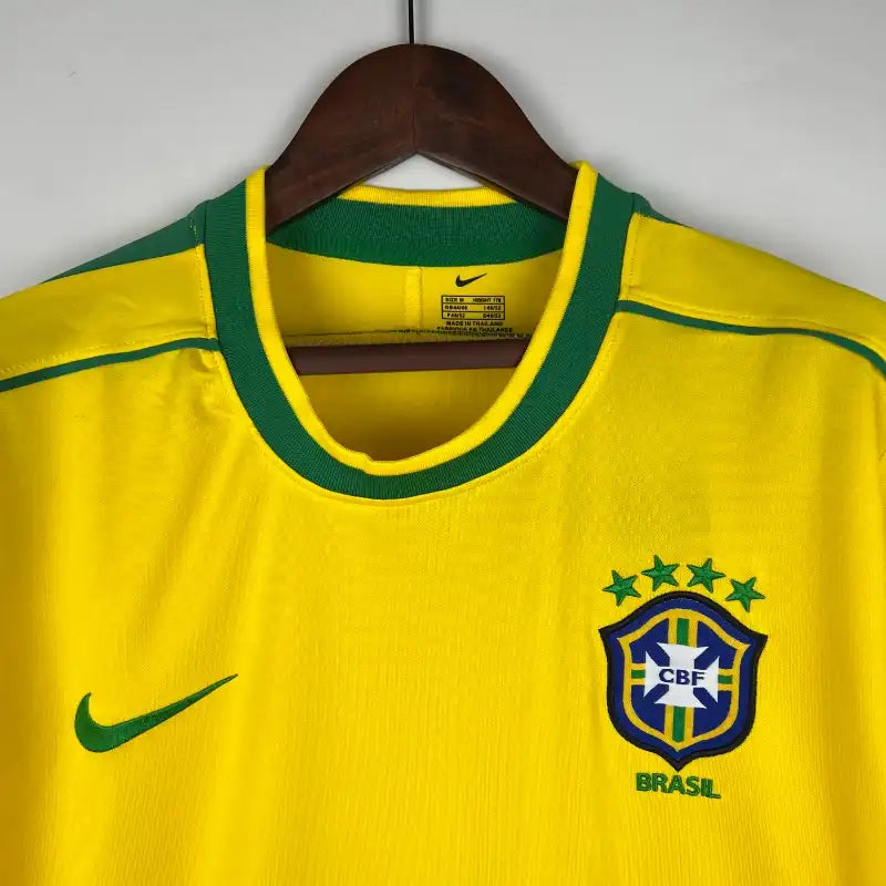 Camiseta Clásica Brasil Manga Larga 1998