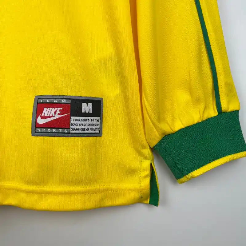 Camiseta Clásica Brasil Manga Larga 1998