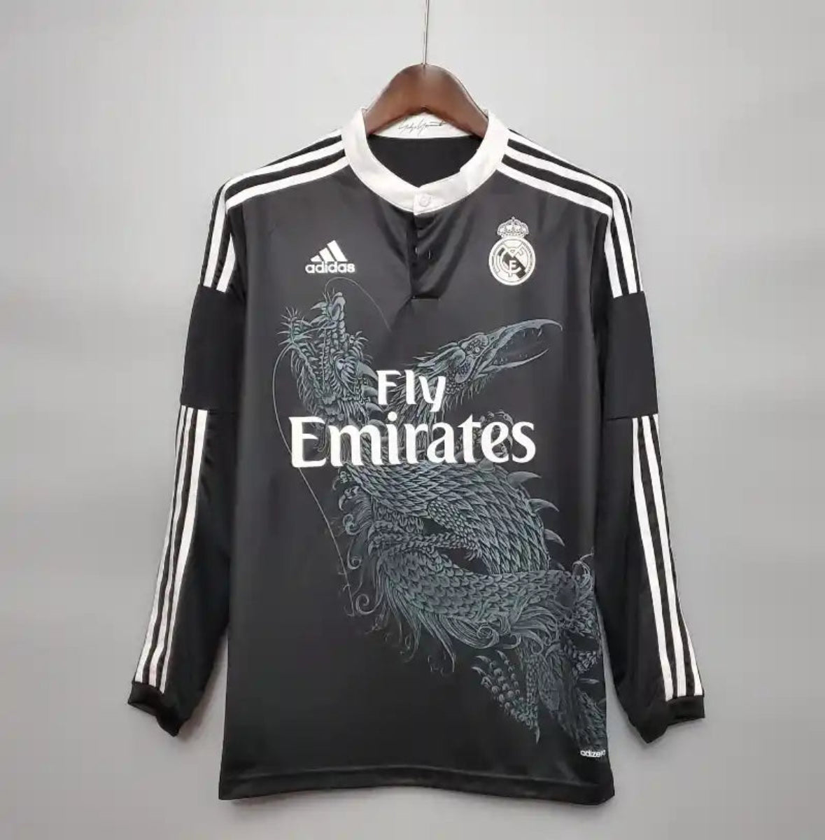 Camiseta Clásica Real Madrid Visitante (3ª) Manga Larga 2014-15