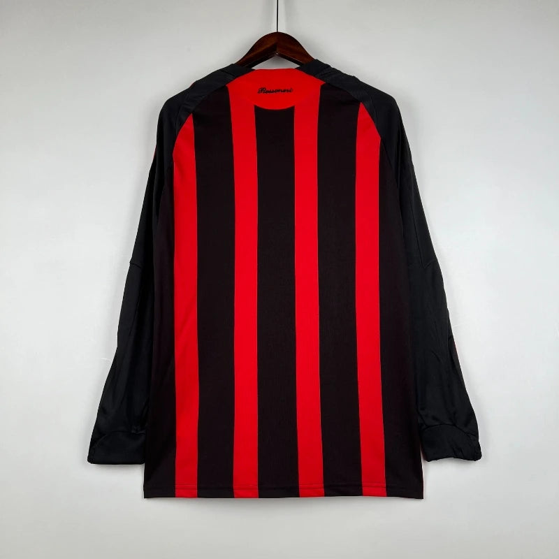 Camiseta Clásica AC Milán Manga Larga 2008-09