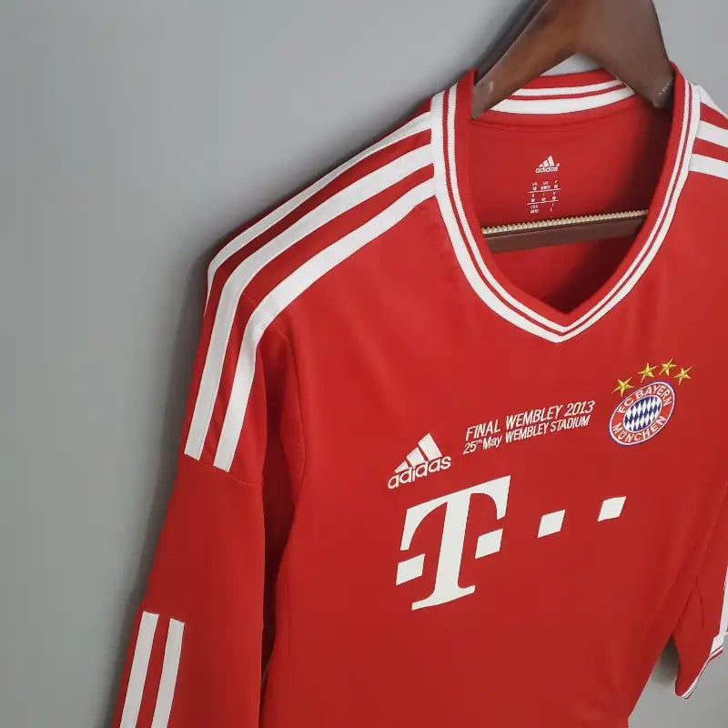Camiseta Clásica FC Bayern Múnich Chanmpions League Manga Larga 2013-14