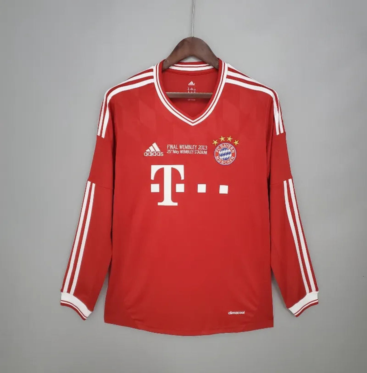 Camiseta Clásica FC Bayern Múnich Chanmpions League Manga Larga 2013-14