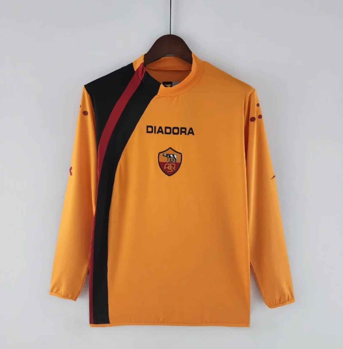 Camiseta Clásica AC Roma Manga Larga 2005-06