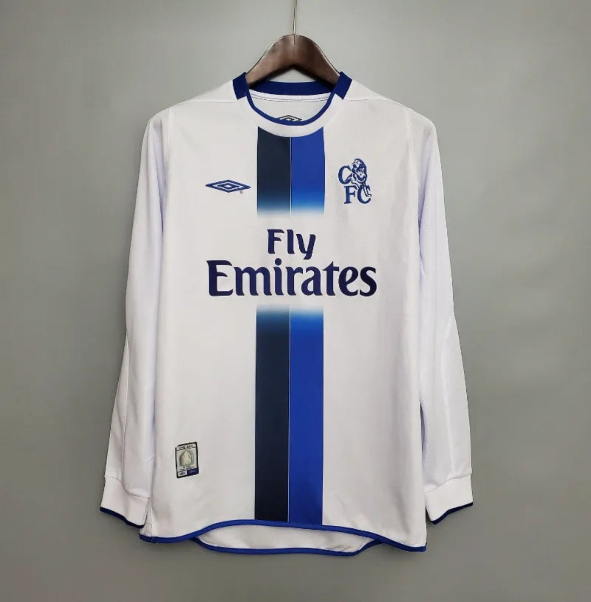 Camiseta Clásica Chelsea FC Visitante Manga Larga 2003-05