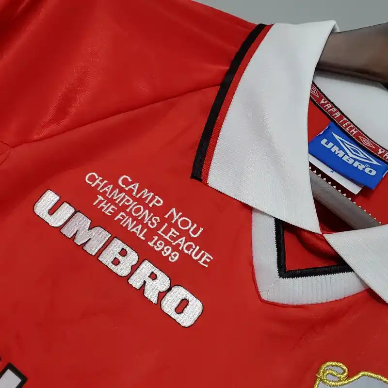 Camiseta Clásica Manchester United FC Manga Larga 1999-00