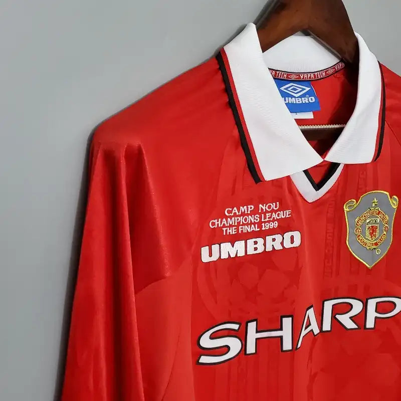 Camiseta Clásica Manchester United FC Manga Larga 1999-00
