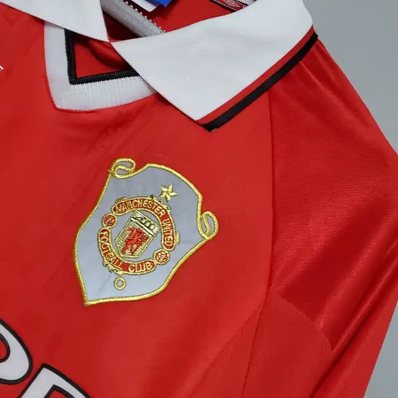 Camiseta Clásica Manchester United FC Manga Larga 1999-00