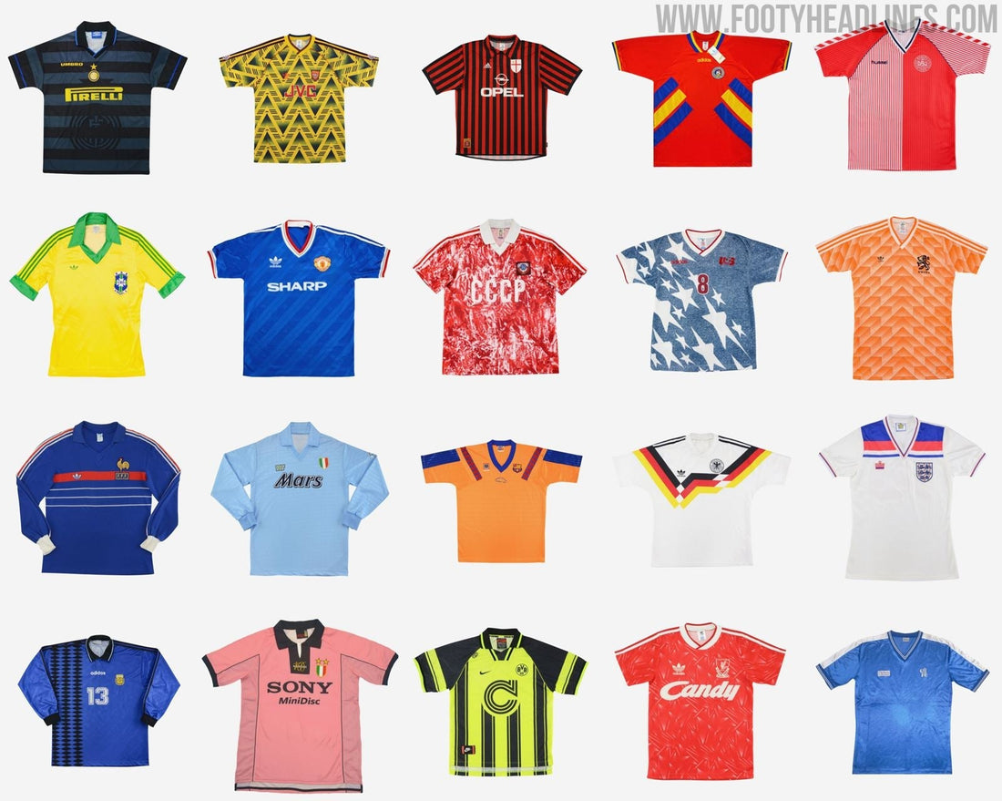 Las 10 mejores camisetas retro de fútbol de la historia ⚽👕