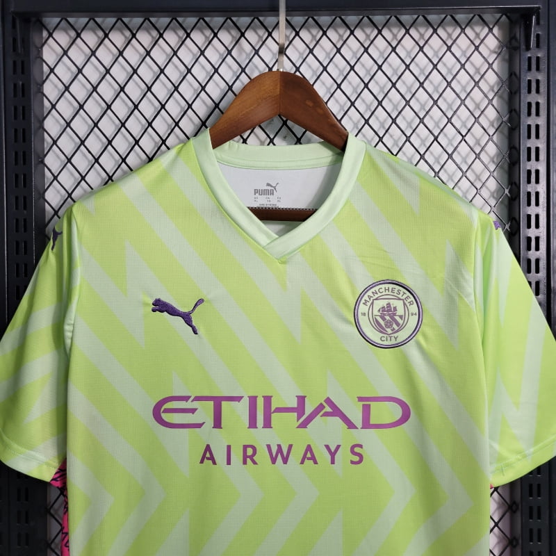 Camiseta Clásica Manchester City FC  Portero Amarilla 2023-24