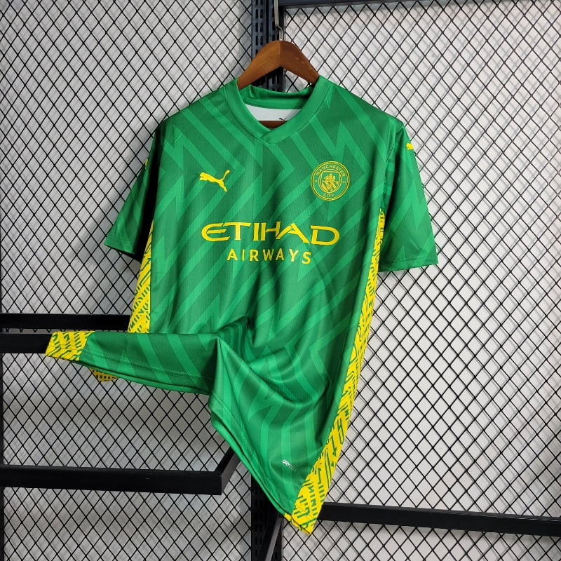 Camiseta Clásica Manchester City FC Portero Verde 2023-24