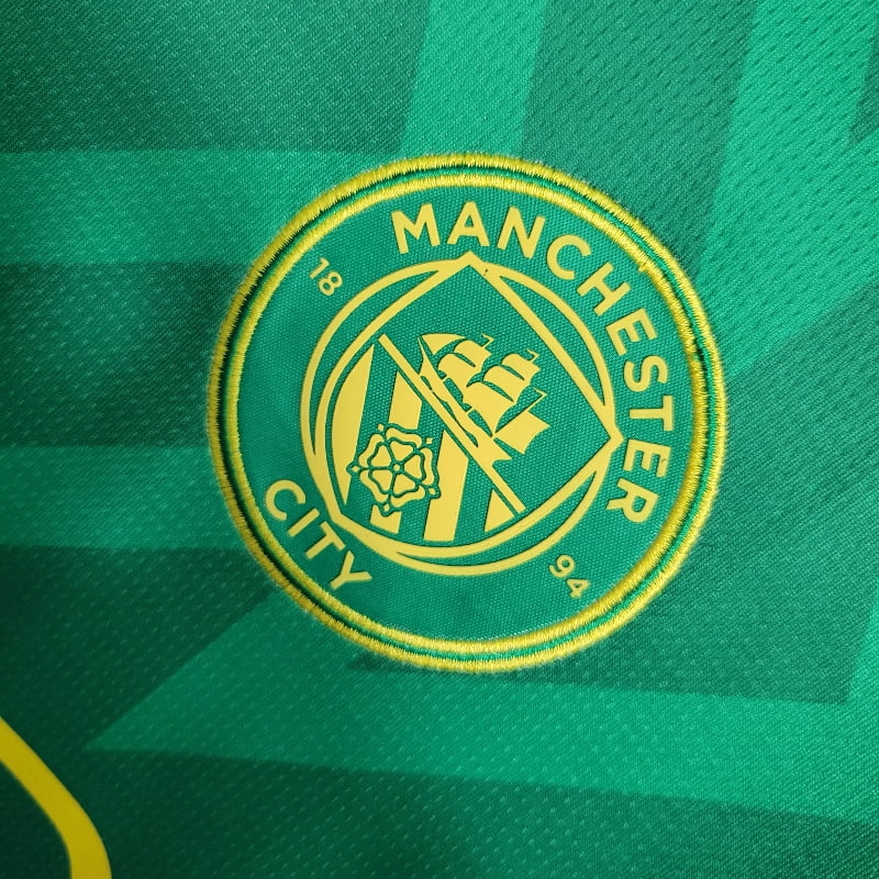 Camiseta Clásica Manchester City FC Portero Verde 2023-24