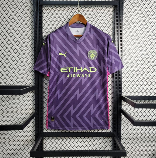 Camiseta Clásica Manchester City FC Portero Morada 2023-24