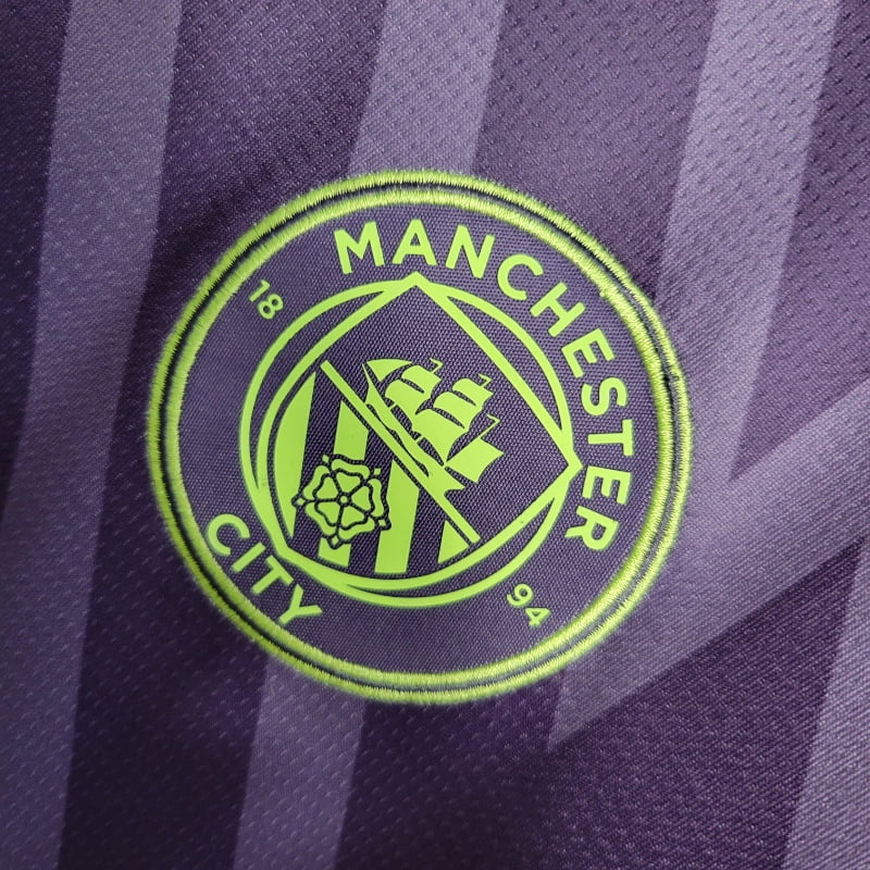 Camiseta Clásica Manchester City FC Portero Morada 2023-24
