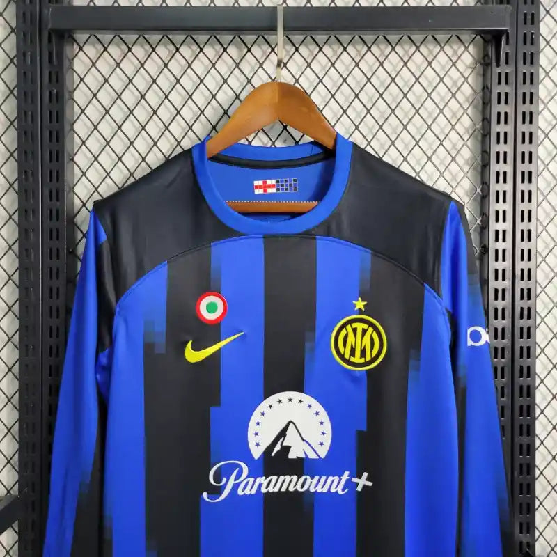 Camiseta Clásica Inter Milán Manga Larga Paramount 2023-24