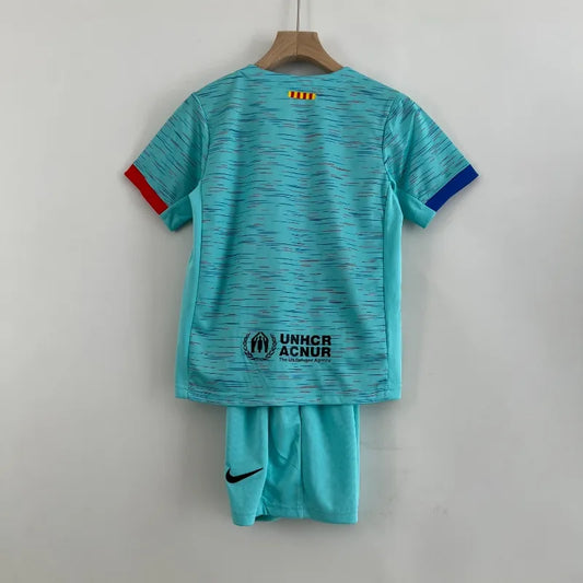 Equipación Infantil Clásica FC Barcelona Visitante (3ª) 2023-24