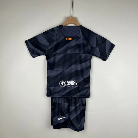 Equipación Infantil Clásica FC Barcelona Portero Visitante 2023-24
