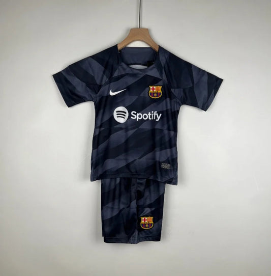 Equipación Infantil Clásica FC Barcelona Portero Visitante 2023-24