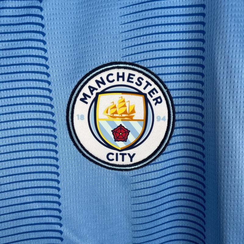 Camiseta Clásica Manchester City FC Manga Larga 2023-24