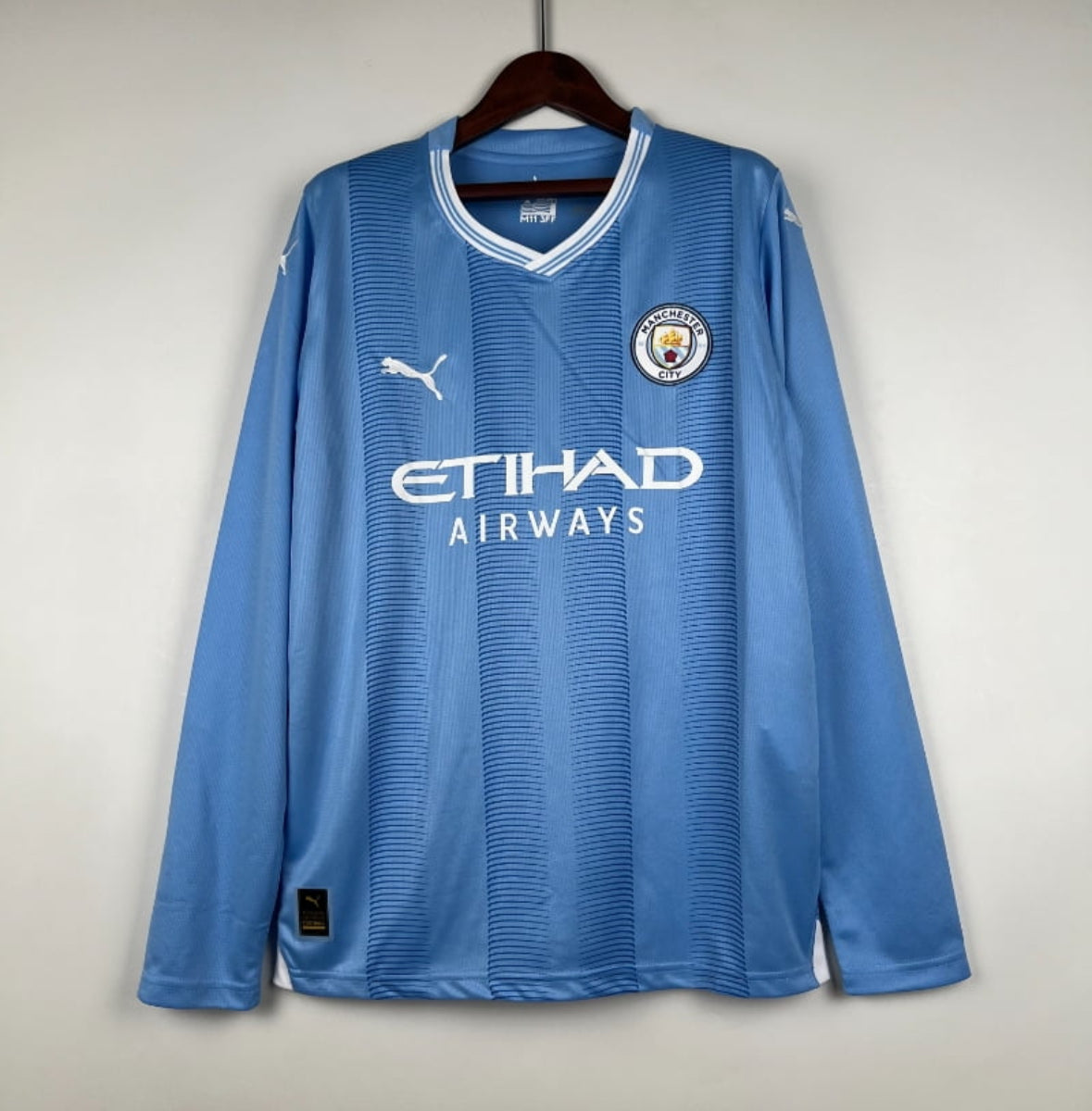 Camiseta Clásica Manchester City FC Manga Larga 2023-24