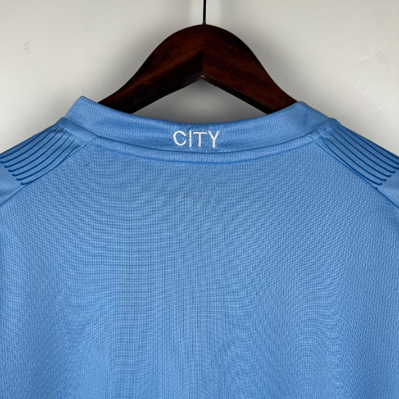 Camiseta Clásica Manchester City FC Manga Larga 2023-24
