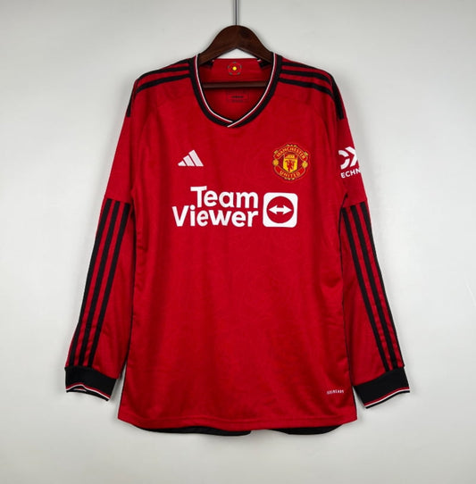 Camiseta Clásica Manchester United FC Manga Larga 2023-24